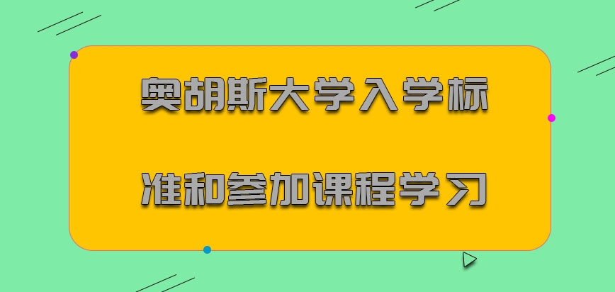 奥胡斯大学mba入学标准和参加的课程学习