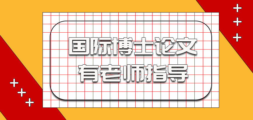 国际博士的论文会有老师指导