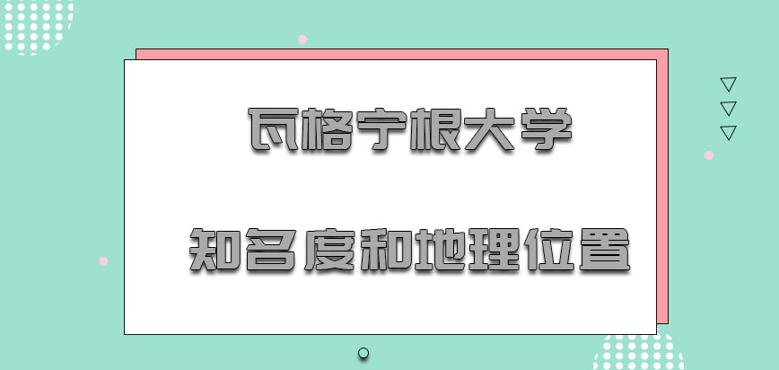 瓦格宁根大学mba知名度和地理位置