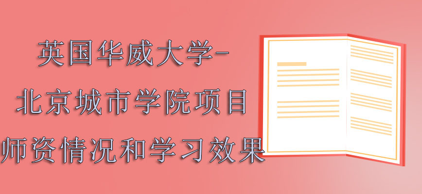 英国华威大学mba项目师资情况和学习的效果