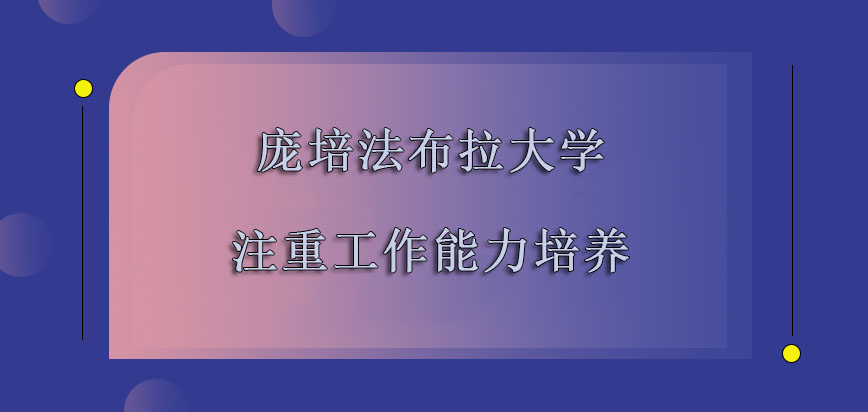 庞培法布拉大学mba主要注重工作能力的培养