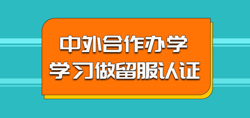 中外合作办学的形式参加学习可以做留服认证