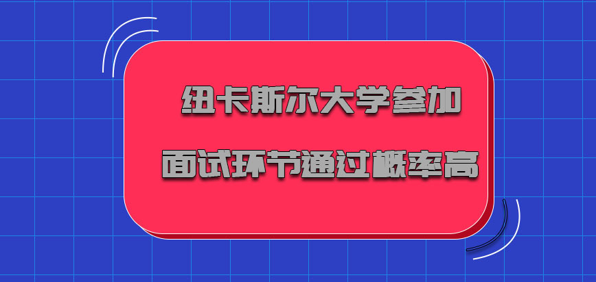 纽卡斯尔大学mba参加面试的环节通过概率高