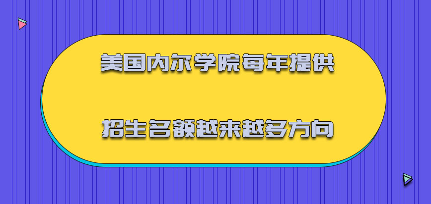 美国内尔学院每年提供的招生名额越来越多的方向