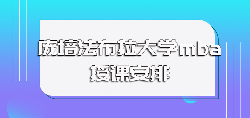 庞培法布拉大学mba报考对英语水平的要求以及授课的主要安排