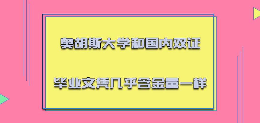 奥胡斯大学mba和国内双证的毕业文凭几乎含金量是一样的