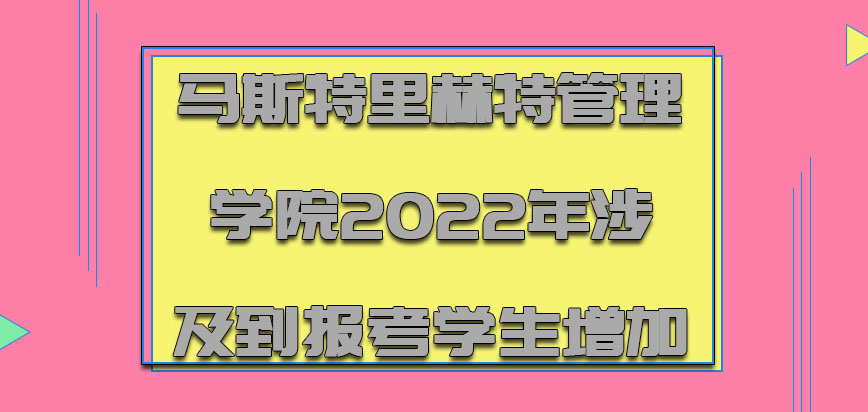 马斯特里赫特管理学院mba2022年涉及到的报考学生增加