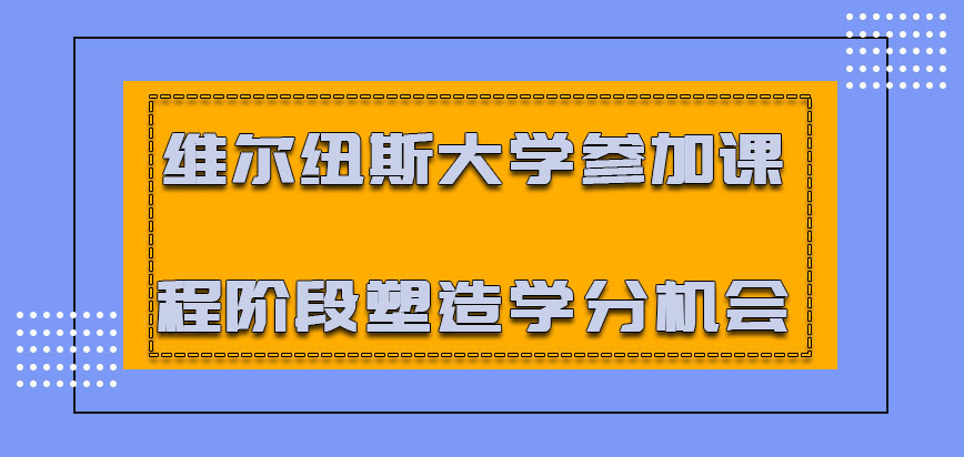 维尔纽斯大学mba参加课程的阶段也是塑造学分的机会