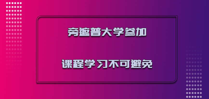 旁遮普大学mba参加课程学习是不可避免的