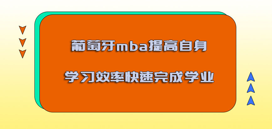 葡萄牙mba提高自身的学习效率可以快速完成学业