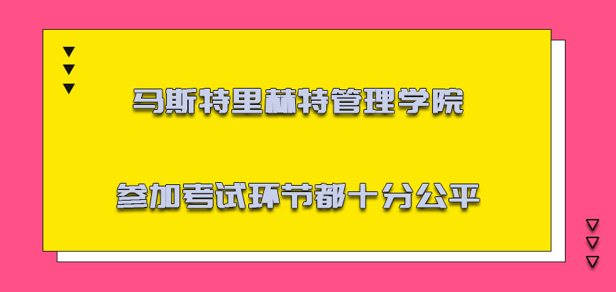 马斯特里赫特管理学院mba参加考试的环节都是十分公平的