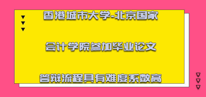 香港城市大学参加毕业论文答辩的流程具有的难度系数很高