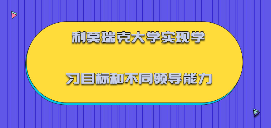 利莫瑞克大学mba实现的学习目标和不同的领导能力