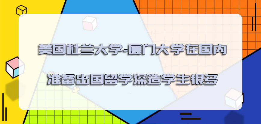 美国杜兰大学在国内准备出国留学深造的学生很多