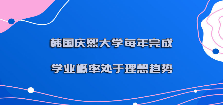 韩国庆熙大学每年完成学业的概率都是处于理想的趋势