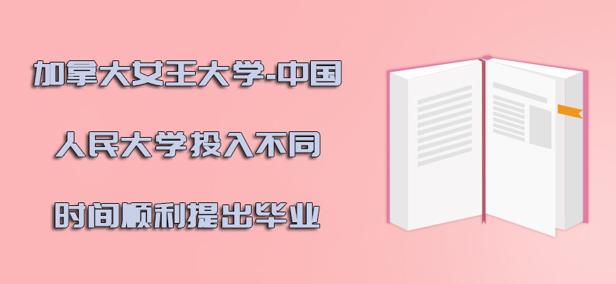 加拿大女王大学投入不同的时间可以顺利提出毕业