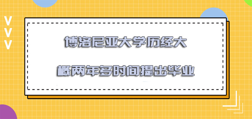 博洛尼亚大学mba需要历经大概两年多的时间提出毕业