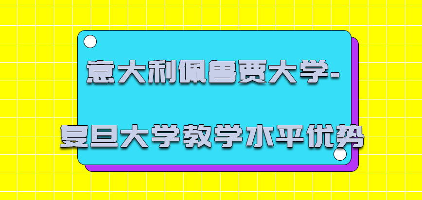 意大利佩鲁贾大学教学水平具有很大的优势