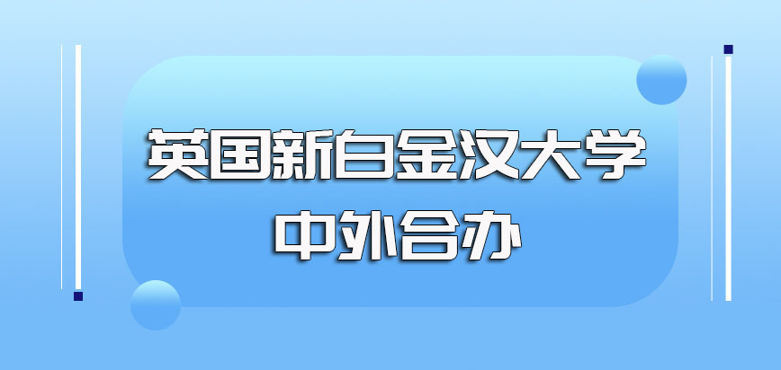 英国新白金汉大学中外合办