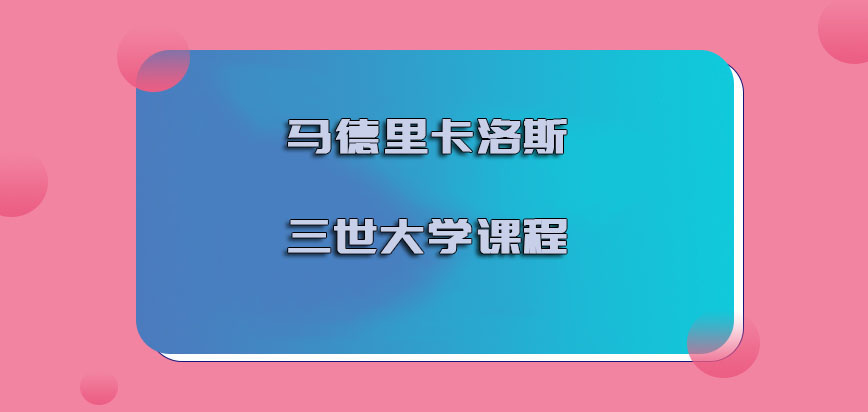 马德里卡洛斯三世大学mba课程