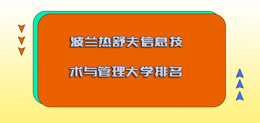 波兰热舒夫信息技术与管理大学排名