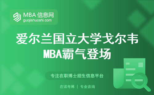 爱尔兰国立大学戈尔韦MBA霸气登场，外语水平秒杀，就业前景高高高！