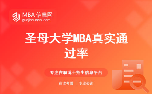 圣母大學MBA真實通過率